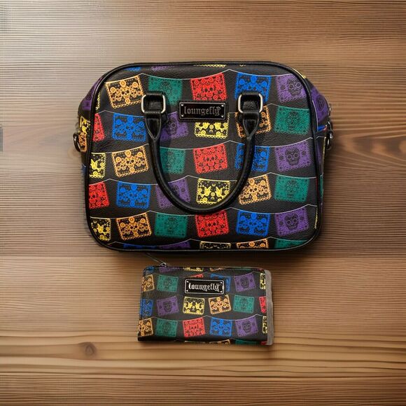 Loungefly Multicolor Patchwork Backpack - Picture 2 of 6